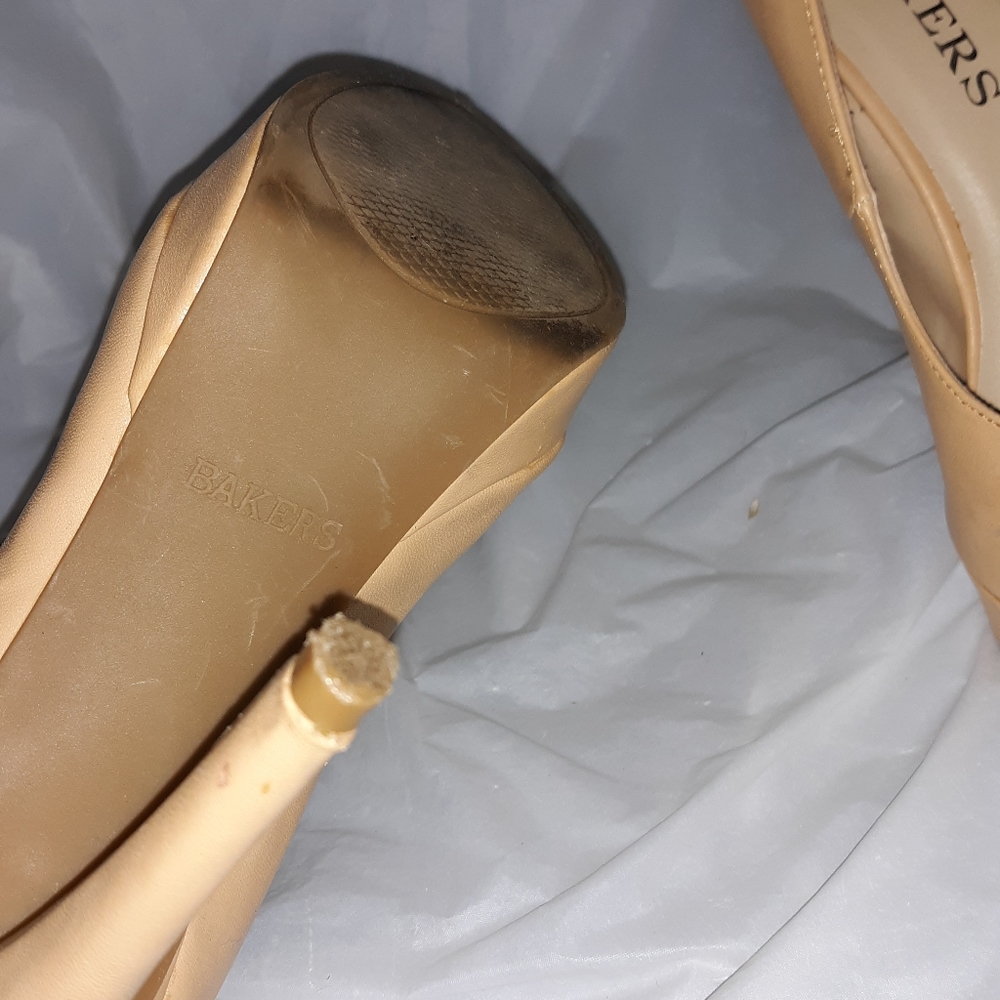 Bakers Nude Sionie Platform Heels Sz 7M - Picture 7 of 8
